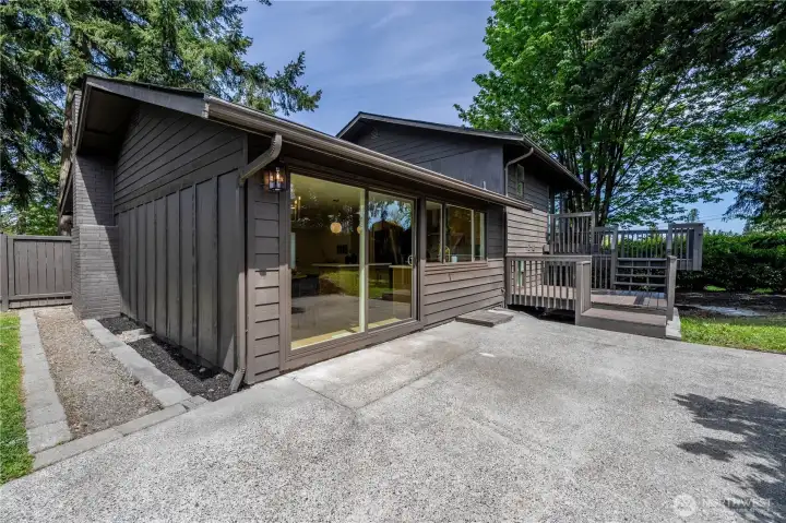 Patio off the kitchen