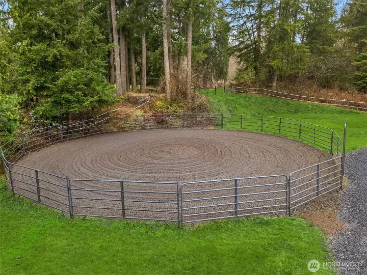 sand footing round pen