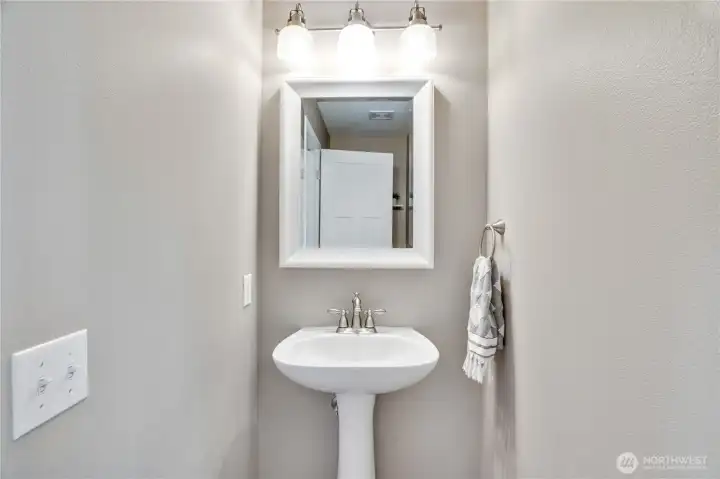 Powder room on the main floor.