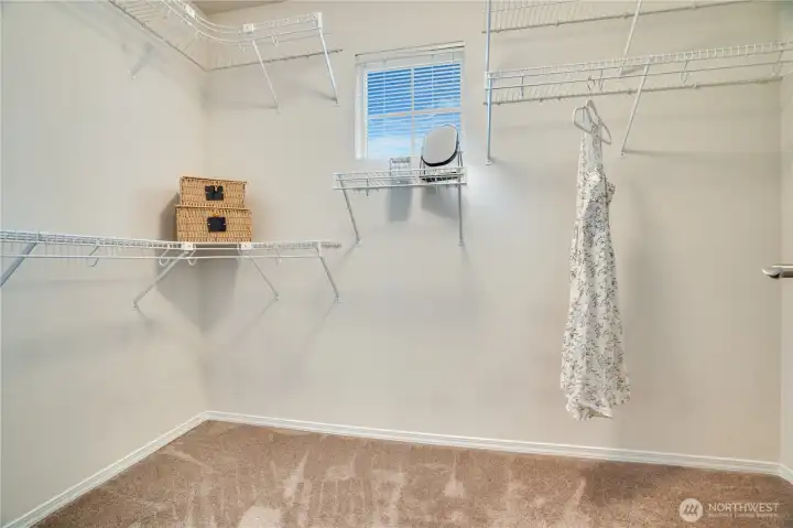 Primary walk-in closet