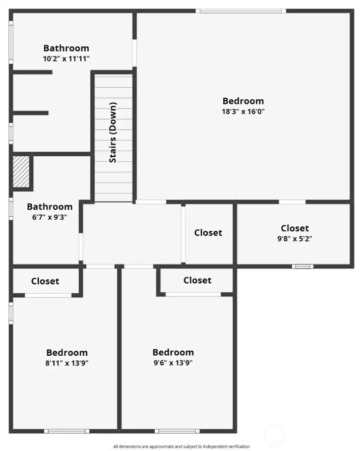 Second floor home layout