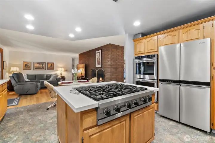 WOW the refrigerator looks huge... It is really nice but not as  gigantic as it appears here...