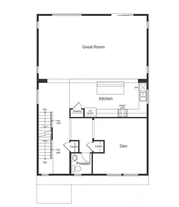 Not of actual home, idea of home layout