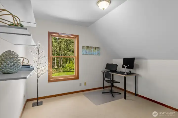 BR#3 could be bedroom or office.  They share the full hall bath upstairs.