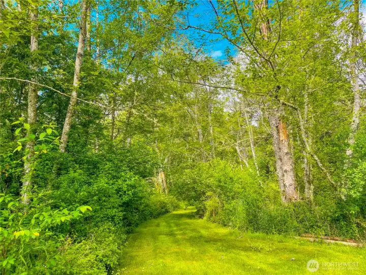 Wonderful trail west of house