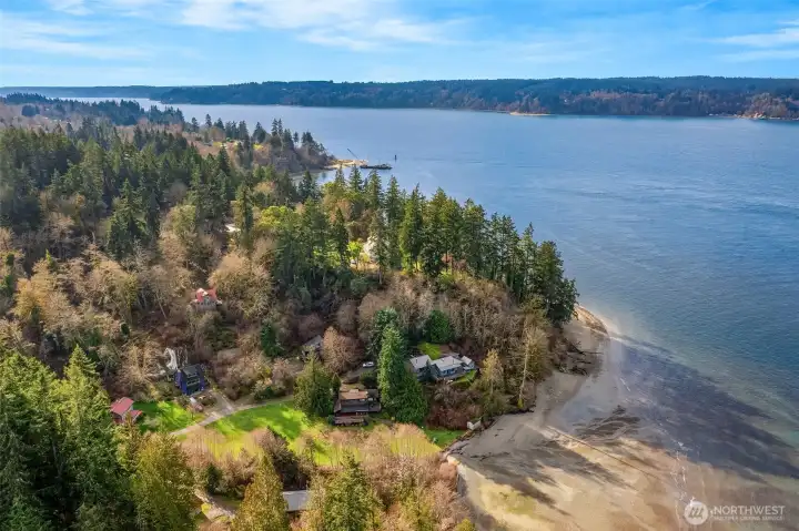 Vashon Island is truly the gem of Puget Sound. View looking south down Colvos Passage.