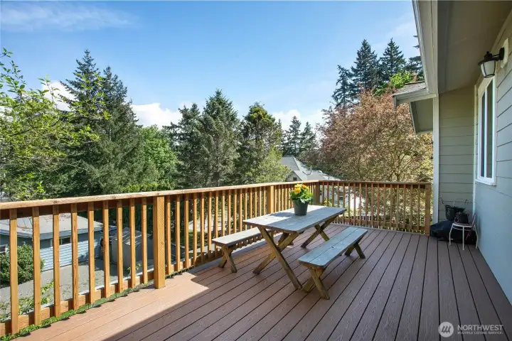 Upper level deck