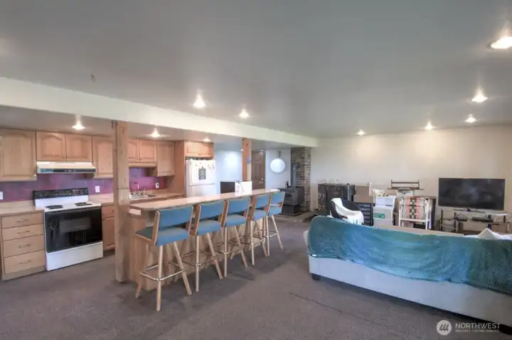 Basement Living space with ktchen Basement Living space with ktchen