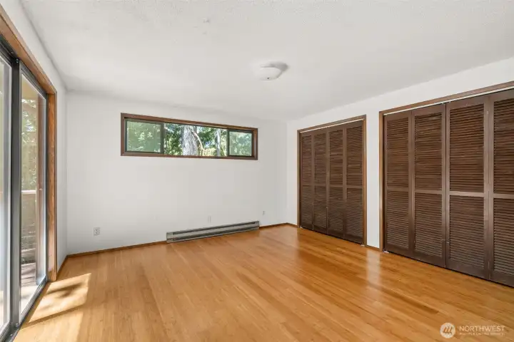 Primary with doors to the outside deck
