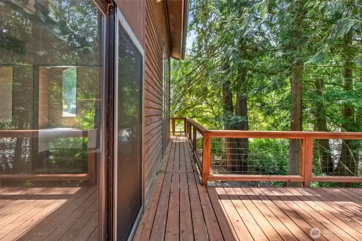 New partial wraparound deck.