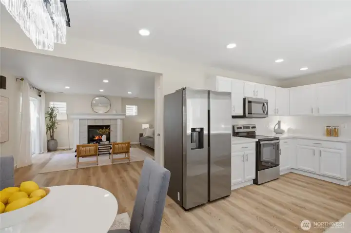 Open flowing layout, entertaining at easy!