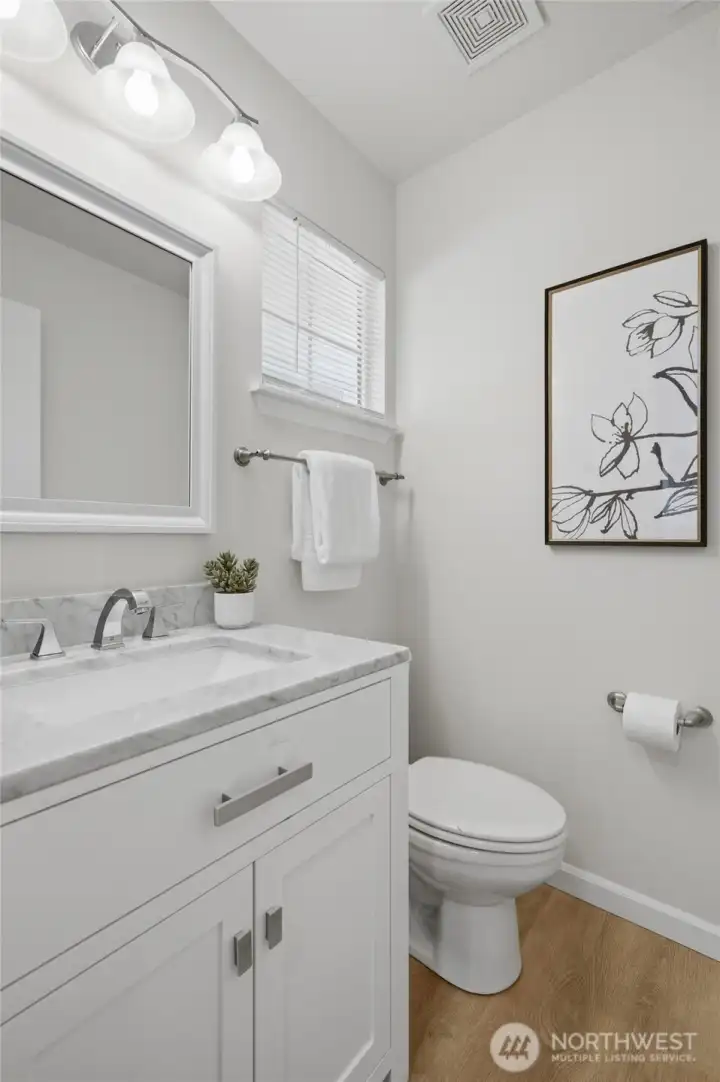 Main floor half bath.