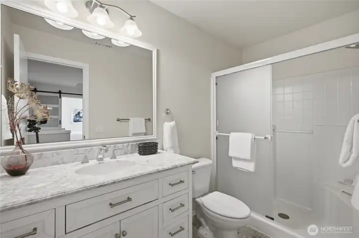 Every bathroom has been thoughtfully updated.
