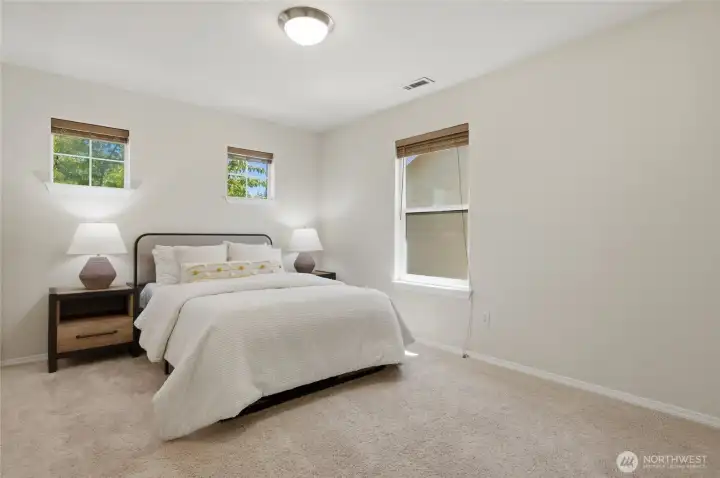 Sun-filled bedrooms with room to grow.