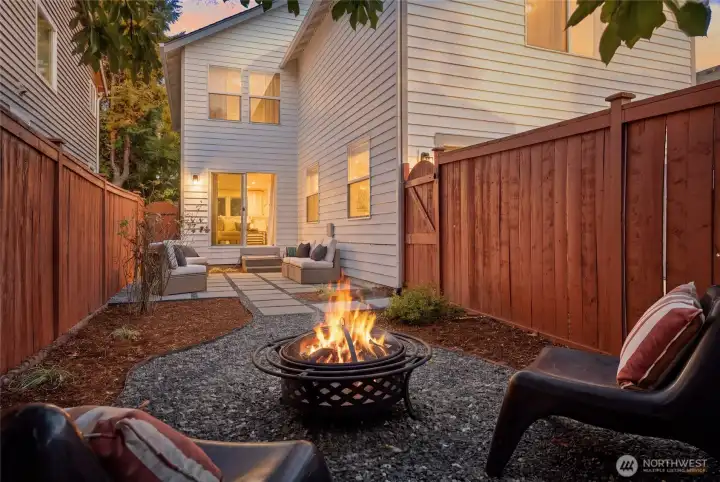 Evenings are better around the fire pit.