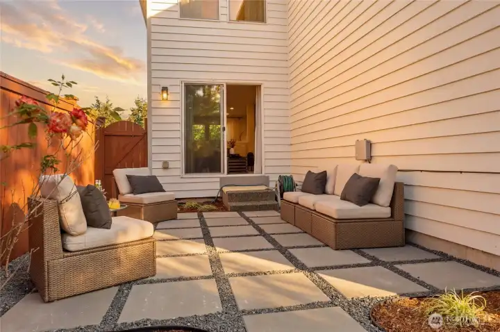 Your backyard retreat awaits. large paver patios