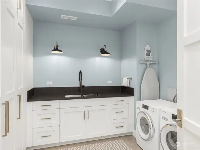 Laundry room on lower level