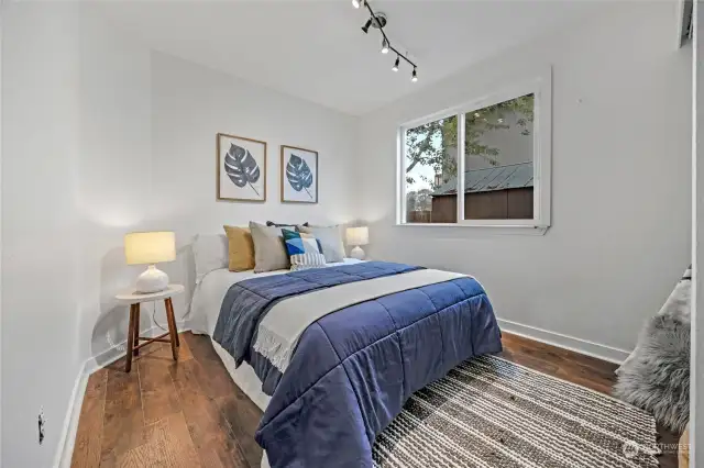 One of two nice size bedrooms on the lower level.