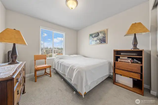 Bedroom 1 – Overlooks the front yard.