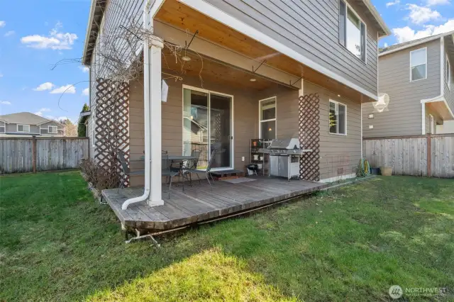 Extended Outdoor Living – Covered back deck for year-round enjoyment.