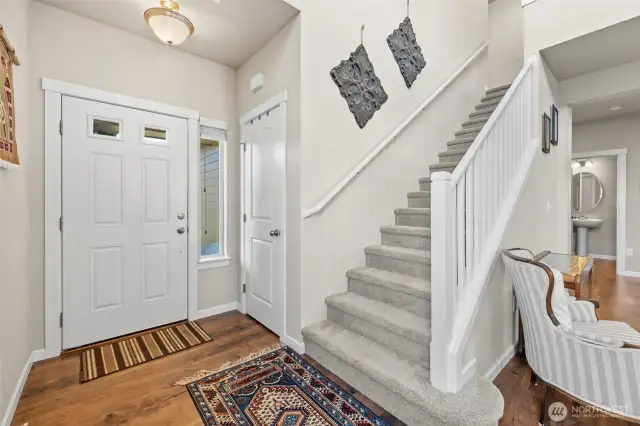 Welcoming Entryway – Beautiful open entry sets the tone for this elegant home.