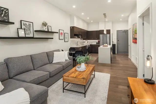 Open Concept Living Room and Kitchen