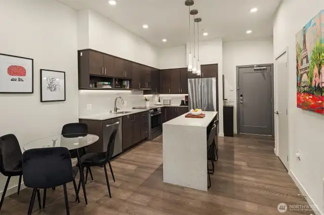 Enough Room For Dining Table next to the Kitchen