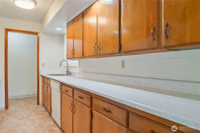 Kitchen looking toward Front entrance