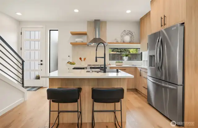 Kitchen Island with Thick Counters