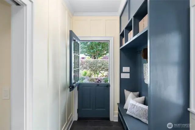 Dutch door to front garden
