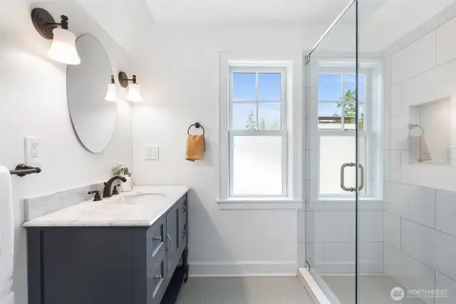 Second bedroom bathroom.