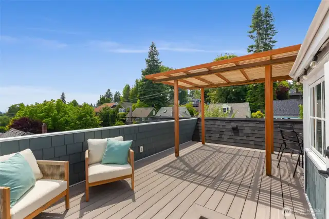 Rooftop deck.