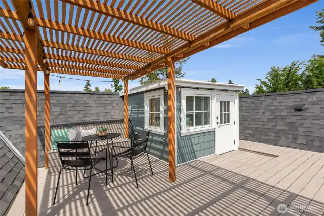 Rooftop deck.