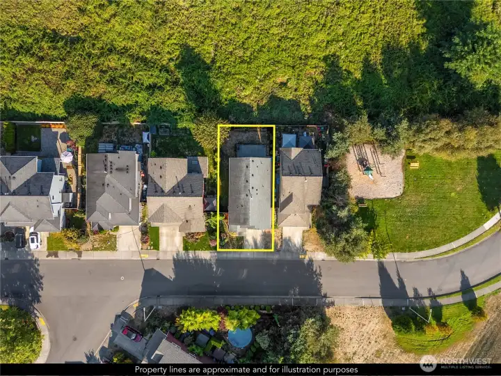 Approximate property boundaries.