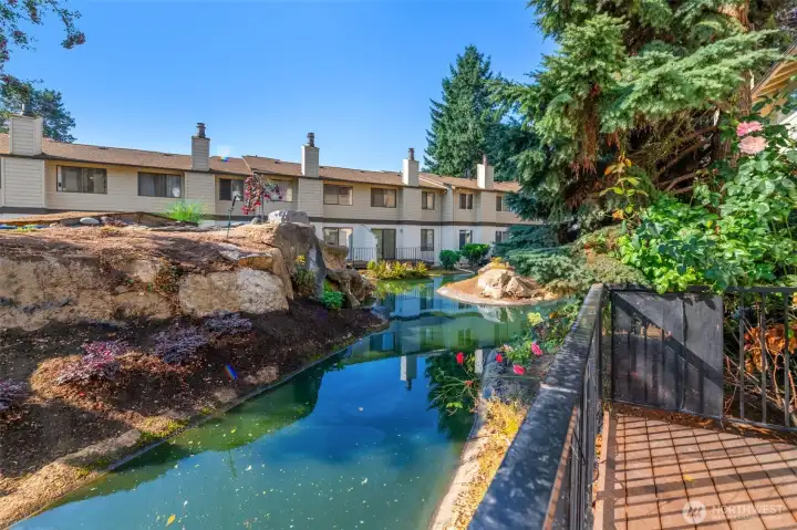 Right on the lagoon.