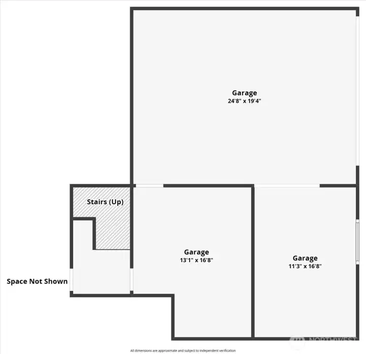 Garage Level - Private garage, storage & workshop