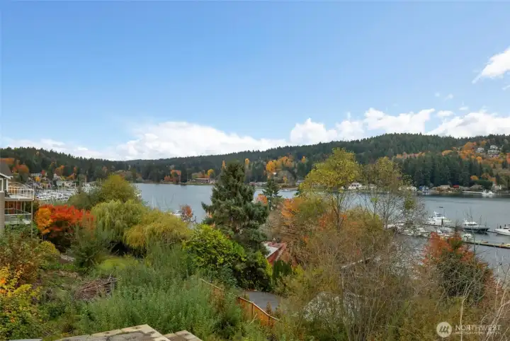 Looking east and north from lot.