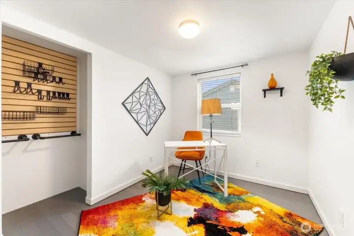 One of the two bedrooms that could also be used for a flex room.