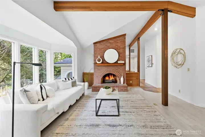 The interior of the house has been freshly painted.