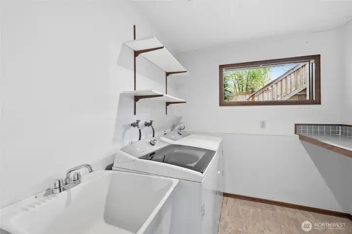 Laundry room downstairs.