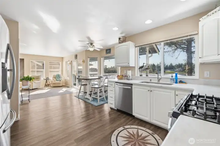 Open kitchen with propane range