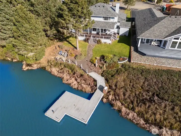Large dock to help maximize lakeside enjoyment