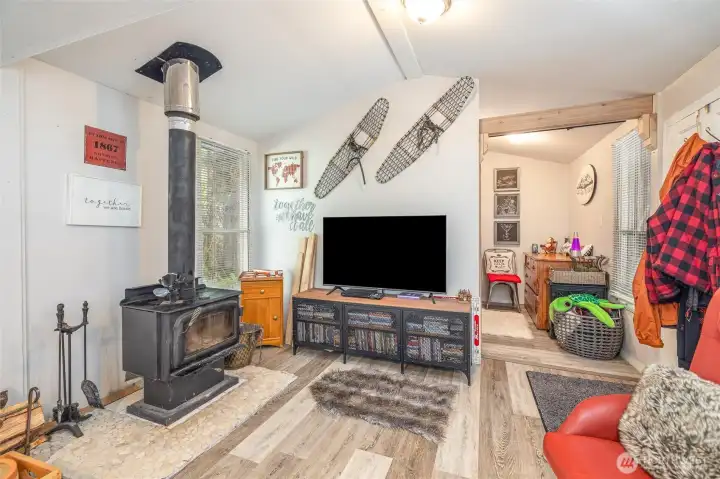 Check out that woodstove!