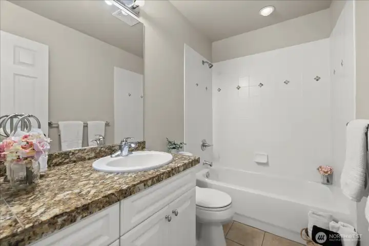 Separate bath upstairs