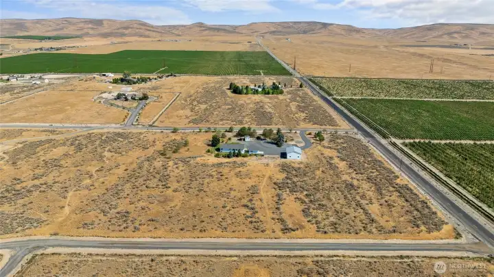 View of property looking North, gorgeous 360 degree views from here.