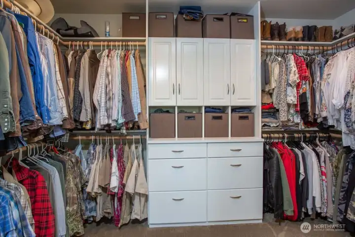 Primary walk-in closet