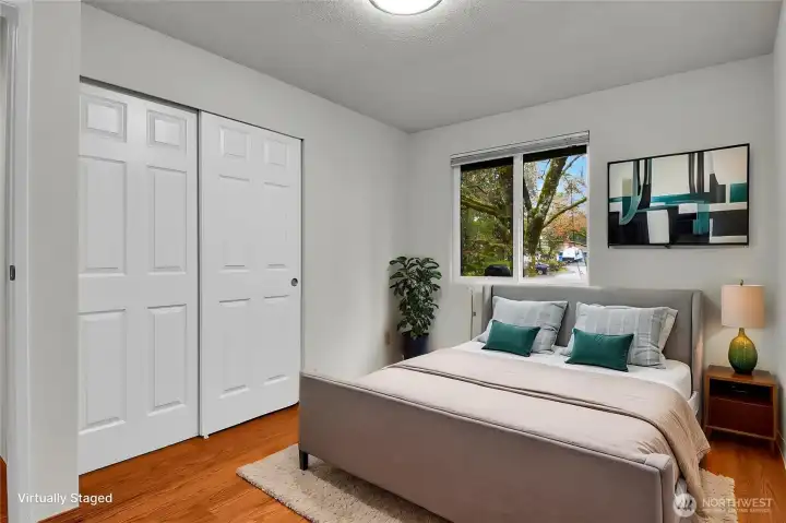 Second bedroom. Virtually staged.