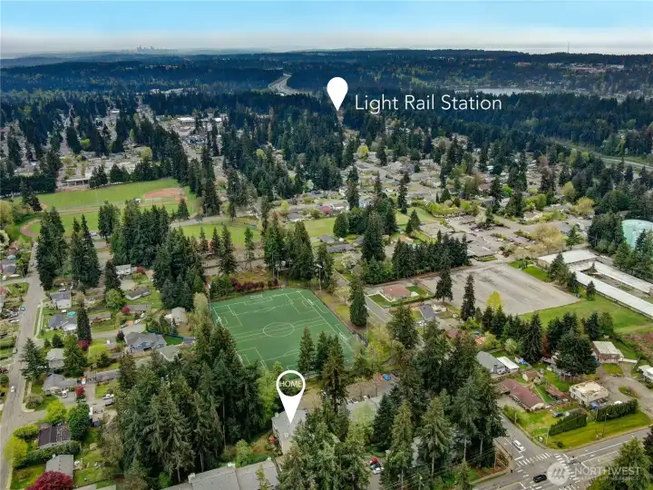 Evergreen Playfield sits right behind Parkside Condos, and it's just a quick drive to hop on the light rail! Evergreen Playfield sits right behind Parkside Condos, and it's just a quick drive to hop on the light rail!