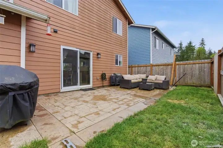 One of the bigger back yards in the community.