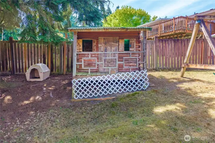 A play house promises lots of fun